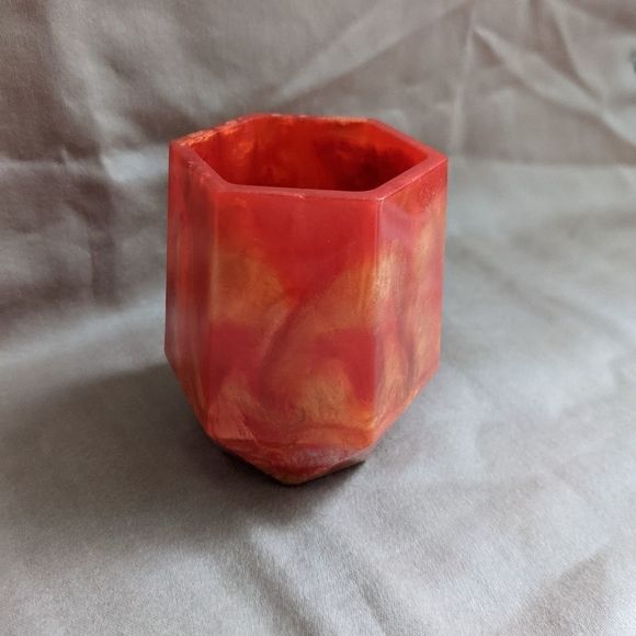 Firey Red and Orange Make-up Brush Holder - Picture 4 of 8